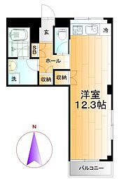正風荘 ワンルームの間取図画像