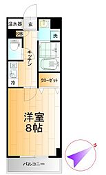 成和ビル 1Kの間取図画像