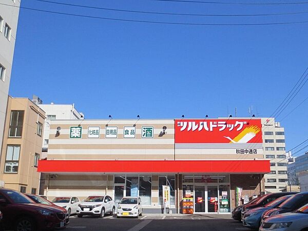 ツルハドラッグ秋田中通店(450m)