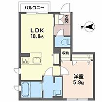 ミルフィーユ 102 ｜ 秋田県秋田市広面字鬼頭（賃貸アパート1LDK・1階・42.30㎡） その2