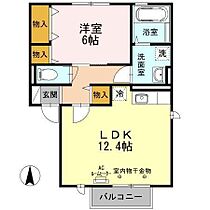 グレイシャスコートB 105 ｜ 秋田県秋田市外旭川字三千刈（賃貸アパート1LDK・1階・47.94㎡） その2