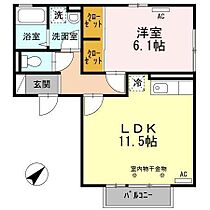 ザ・クラシカ 103 ｜ 秋田県秋田市川尻大川町（賃貸アパート1LDK・1階・43.79㎡） その2