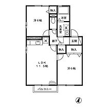 セジュール土崎 202 ｜ 秋田県秋田市土崎港中央6丁目（賃貸アパート2LDK・2階・53.76㎡） その2