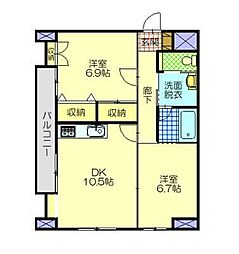 間取図画像 2LDK