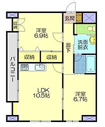 間取図画像 2LDK