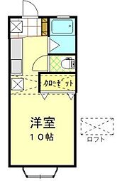 コーポ紅葉 ワンルームの間取図画像