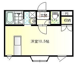 エストロワイヤル ワンルームの間取図画像