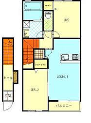 SOLA東通 2LDKの間取図画像