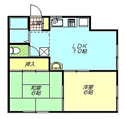 ロイヤル美帆 2LDKの間取図画像