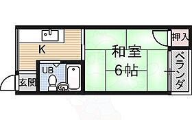 田中第一ビル 405 ｜ 大阪府茨木市大住町（賃貸マンション1K・4階・18.10㎡） その2