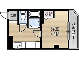 スミエール21 1階1DKの間取り