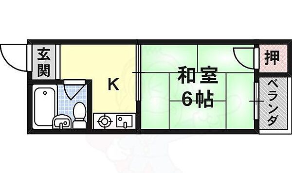 コーポモリタ 102｜大阪府茨木市中総持寺町(賃貸アパート1K・1階・21.00㎡)の写真 その2