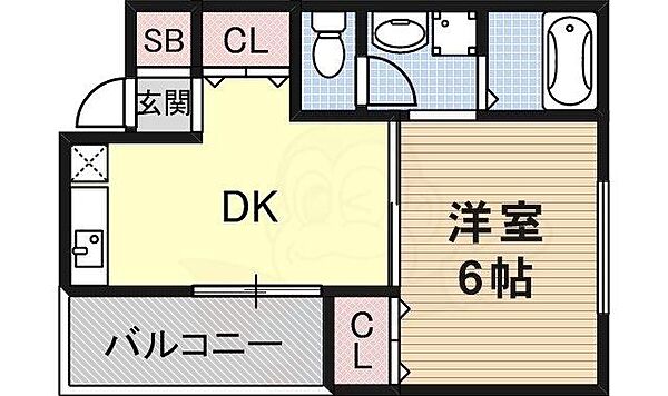 プレステージ ｜大阪府茨木市園田町(賃貸マンション1DK・4階・27.20㎡)の写真 その2