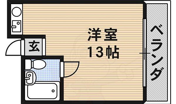 ハイツ弥栄 ｜大阪府茨木市太田１丁目(賃貸マンション1R・3階・25.00㎡)の写真 その2