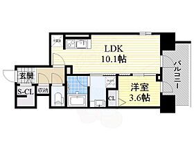 STOLZ KISHIBE  ｜ 大阪府吹田市岸部南１丁目（賃貸マンション1LDK・10階・36.91㎡） その2