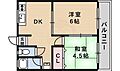 梁守マンション5階4.5万円