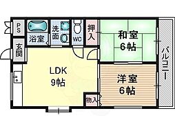 水尾ちとせハイツ 1階