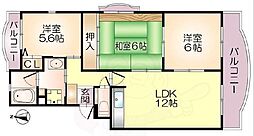 ベル・ドミール南茨木 2階/-