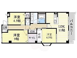 シェリール河崎2 4階/-