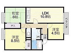 エクセル南茨木 B棟 2階