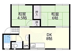 大阪府茨木市見付山２丁目（賃貸アパート2LDK・2階・38.56㎡） その2