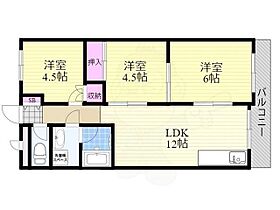 ハイツクワタ  ｜ 大阪府大阪市東淀川区豊新１丁目（賃貸マンション3LDK・5階・51.00㎡） その2