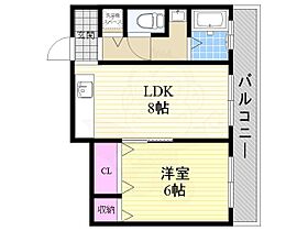 山内ビル  ｜ 大阪府大阪市東淀川区淡路３丁目（賃貸マンション1LDK・3階・35.46㎡） その2