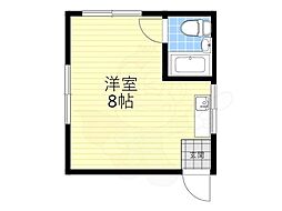 ハイツ松下 ワンルームの間取図画像