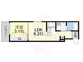 リアコート下新庄3  ｜ 大阪府大阪市東淀川区下新庄４丁目（賃貸マンション1LDK・1階・27.32㎡） その2