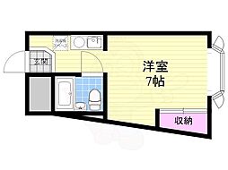 クリーク大桐 ワンルームの間取図画像
