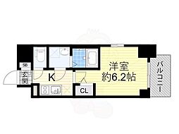 大阪市東淀川区東淡路4丁目マンション 1Kの間取図画像