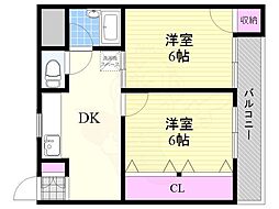 間取図画像 2DK