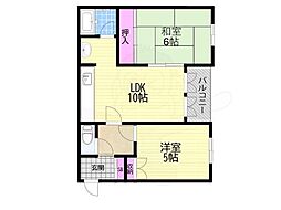 アパートメントK 2LDKの間取図画像