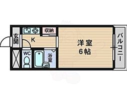 第5瑞光ハイツ 1Kの間取図画像