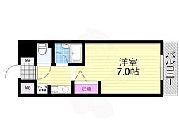 エスリード新大阪第7 1Kの間取図画像