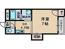 メゾンミヤ 1DKの間取図画像