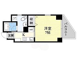 FONTEDELLACQUAESAKA 1Kの間取図画像