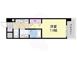 アドバンス新大阪5 1Kの間取図画像