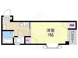 スタンドアップ柴島 1Kの間取図画像