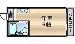 ビルディング2菅原 ワンルームの間取図画像