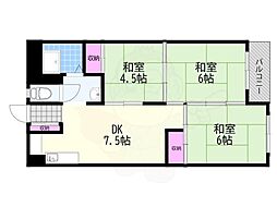 瑞光コーポ 3DKの間取図画像