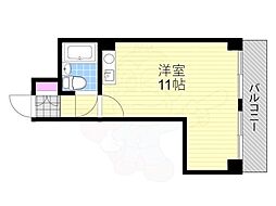 マイルド新大阪レジデンス3号館 ワンルームの間取図画像