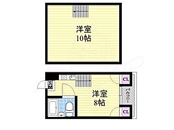 ショーエハイツ ワンルームの間取図画像