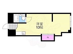 スタンドアップ淡路 ワンルームの間取図画像