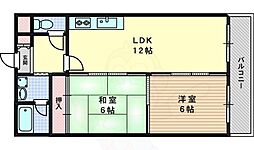 サンウエスト 2LDKの間取図画像