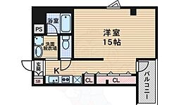 パレス東洋豊里2 ワンルームの間取図画像