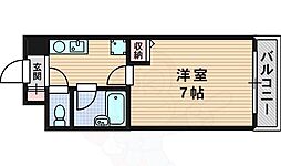 リセスコート.1 1Kの間取図画像