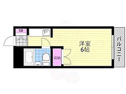 アドバンス上砂 ワンルームの間取図画像