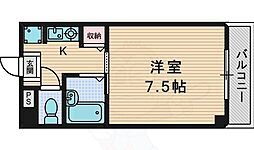 第15東昌ハイツ 1Kの間取図画像