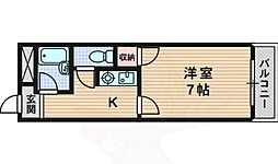 第三中本ビル 1Kの間取図画像